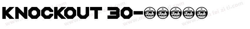 KNOCKOUT 30字体转换